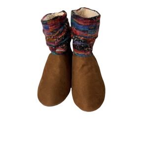 Bearpaw Womens Natoma III Aztec Boots Size 11 Sheep Wool Blend Hickory Brown NWT